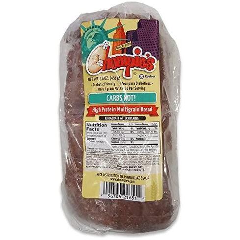 Chompies - Low Carb High Protein Multigrain Bread - 16 oz bag - Image 3