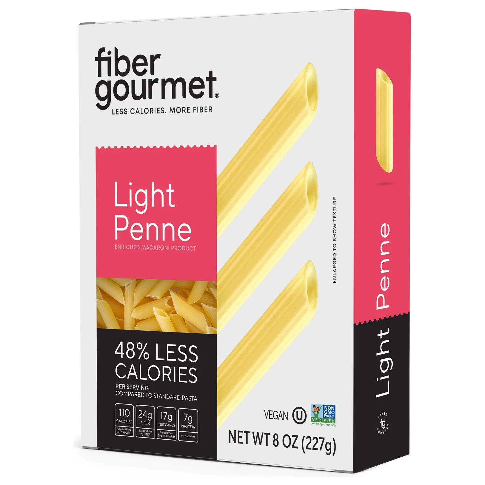 Fiber Gourmet - High Fiber Light Pasta - Penne ** Case of 12 ** (227g per box) - Image 3