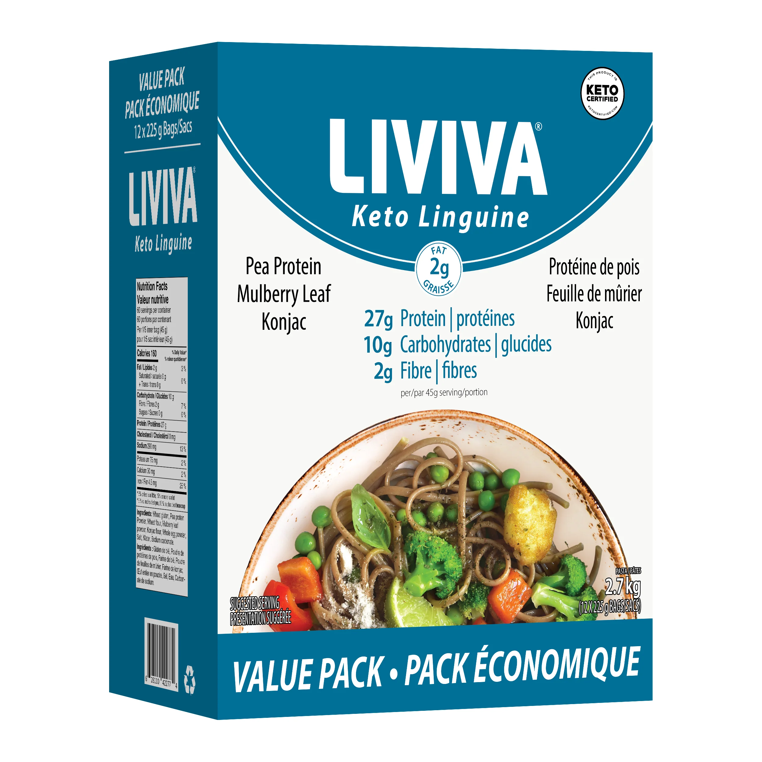 Liviva - Low Carb Keto Pasta - Value Pack of 12 - Image 3