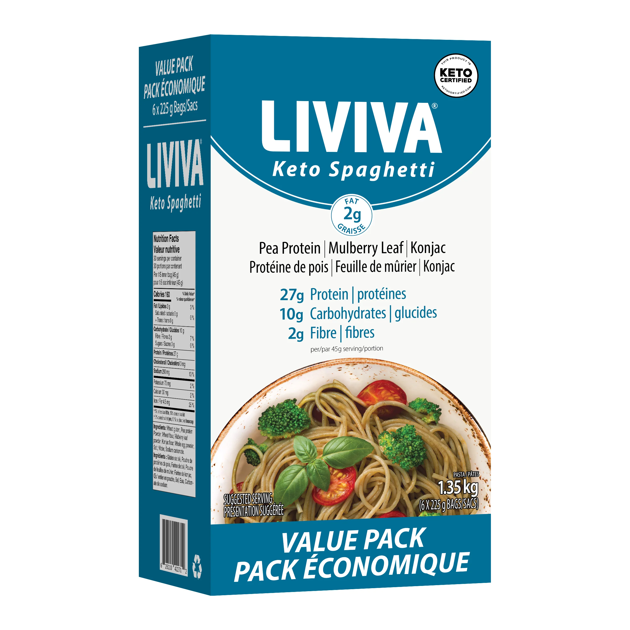 Liviva - Low Carb Keto Pasta - Value Pack of 6 - Image 3