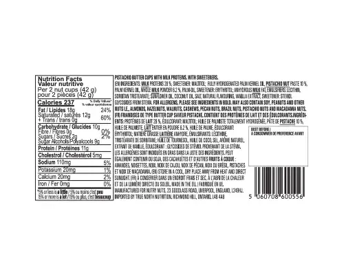Nutry Nuts - Zero Added Sugar Protein Peanut Butter Cups - Dark Chocolate - 2x21g - Image 2