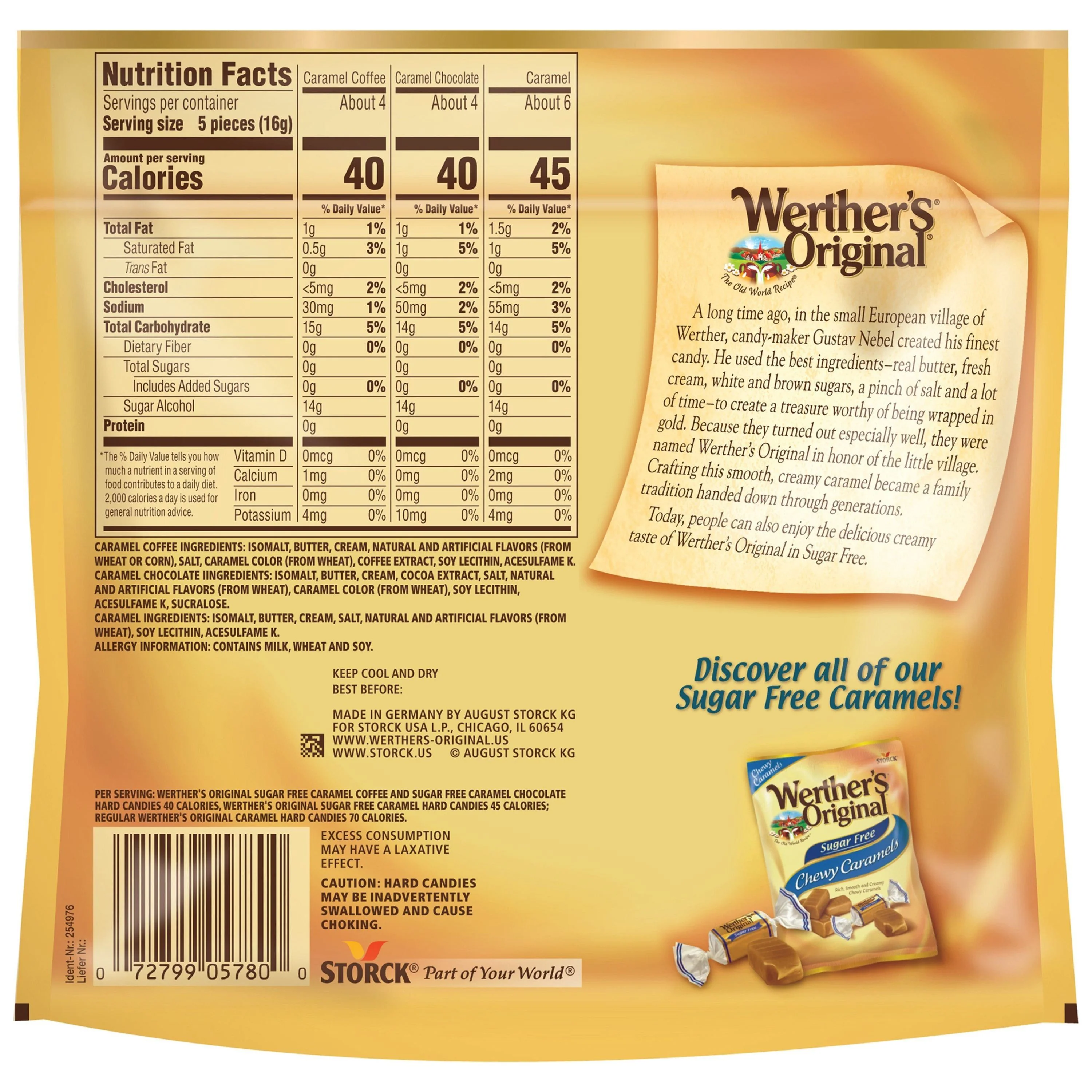 Werther's Original - Sugar Free Hard Candies - Assorted - 218g - Image 3